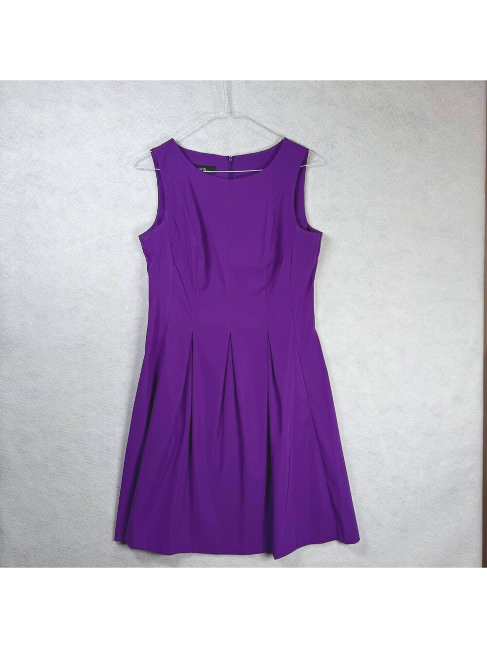 AGB Purple Sleeveless Fit & Flare Dress Size 12